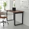 Flash Furniture Redmond 48x24 Conf Tbl w/1in. Thick Dbl Sided Laminate Tbl Top w/PVC and U-Frame Steel Bse, Walnut MT-M4824-WLT-UBF-GG - alternate 10